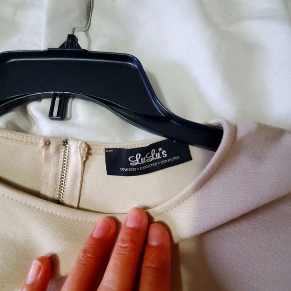 LuLu's nude color bodycon dress (size small) - Picture 3 of 4